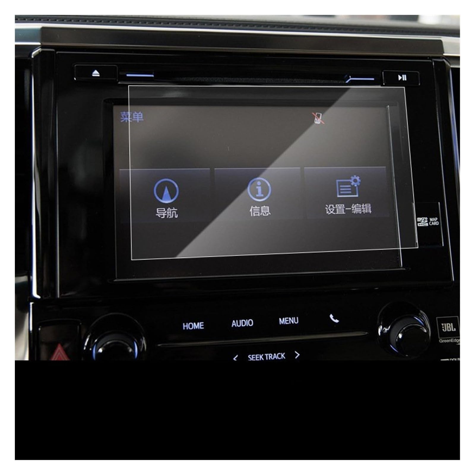 Für Toyota Für Elfa Für Wilfa 40 Serie 2015 2016 2017 2018 2019 2020-2024 GPS-Navigations-Dashboard Displayschutzfolie Aus Gehärtetem Glas Navigation Schutzfolie(2015-2020) von LZBZHB