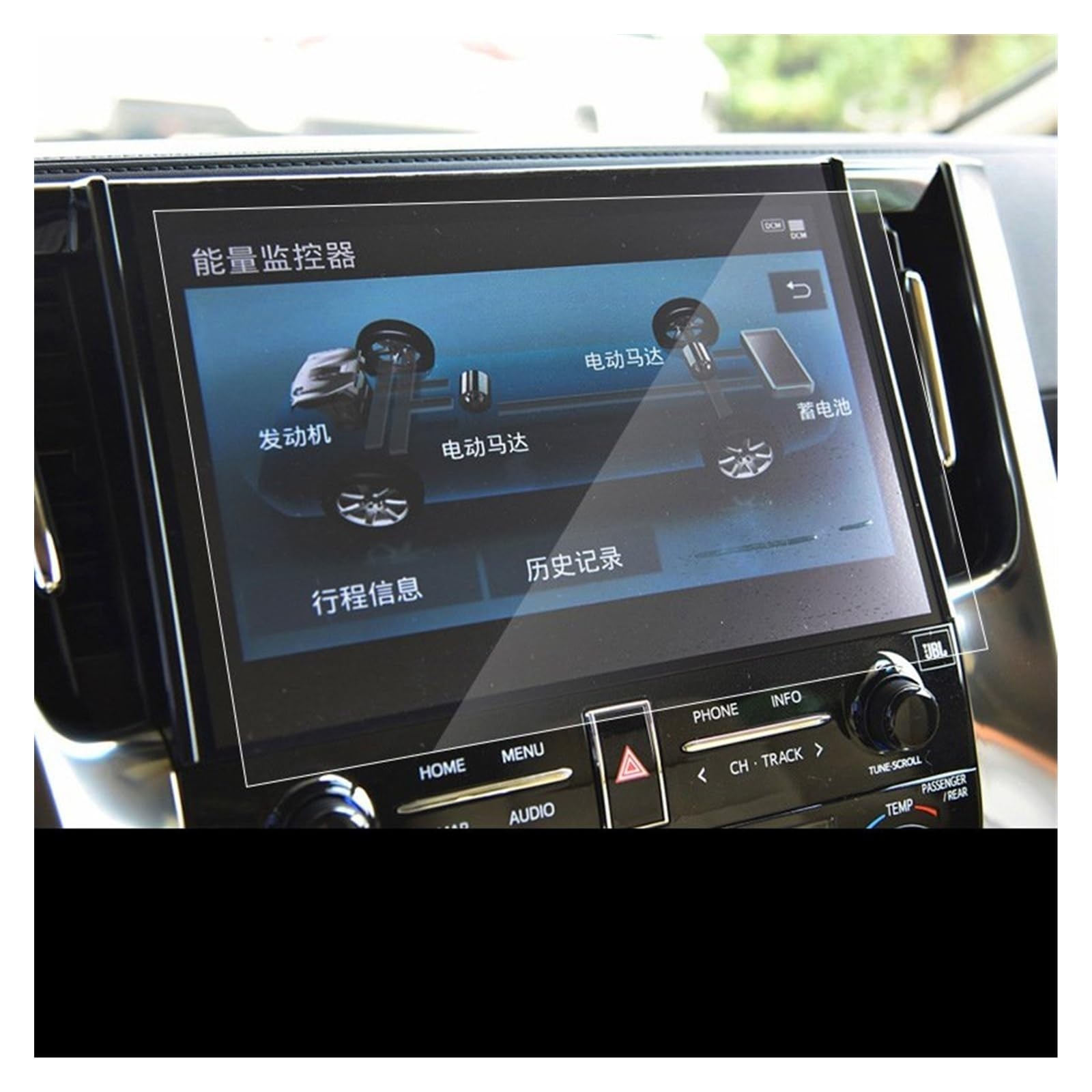 Für Toyota Für Elfa Für Wilfa 40 Serie 2015 2016 2017 2018 2019 2020-2024 GPS-Navigations-Dashboard Displayschutzfolie Aus Gehärtetem Glas Navigation Schutzfolie(2020-2023) von LZBZHB