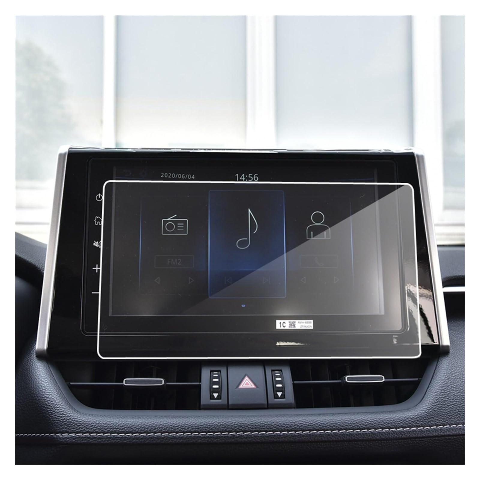 Für Toyota Für RAV4 Für RAV 4 2019 2020 GPS-Navigation Displayschutzfolie Aus Gehärtetem Glas Auto-Zentralsteuerung Displayschutzfolie Navigation Schutzfolie(1) von LZBZHB
