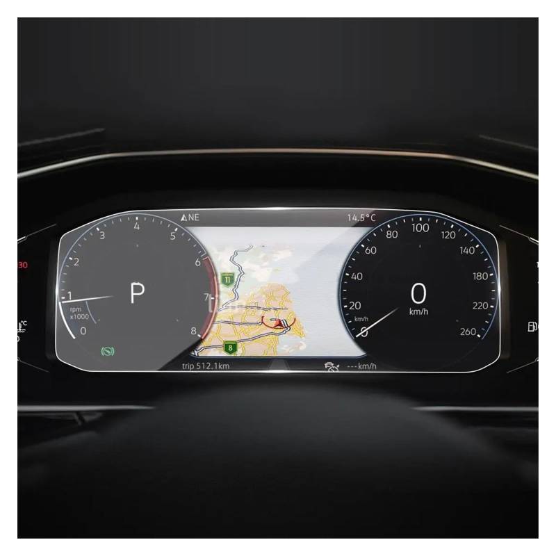 Für VW Für Taos Für T-Cross 2020 2021 2022 Auto-LCD-Instrument Innenraum Kratzfester Displayschutz Aus Gehärtetem Glas Navigation Schutzfolie von LZBZHB