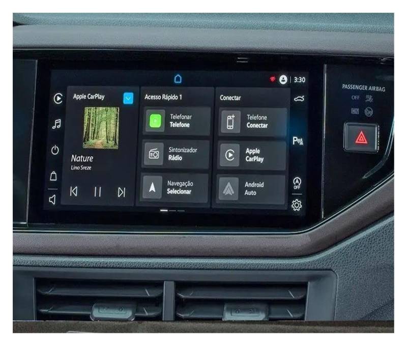 Für VW Für Virtus 2023 10,1 Zoll Auto GPS-Navigation Gehärtetes Glas Displayschutzfolie Auto-Innenaufkleber Navigation Schutzfolie(for GPS) von LZBZHB