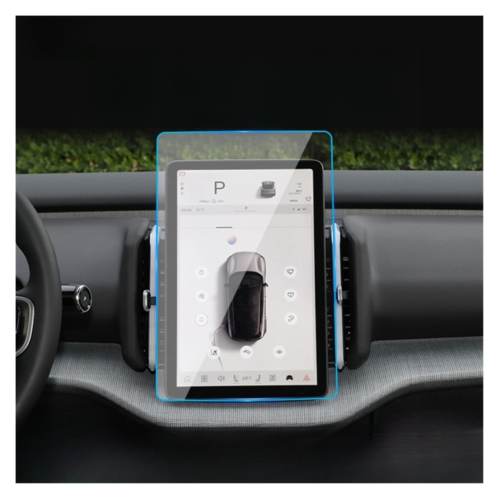 Für Volvo Für EX30 2024 2025 LCD Autoradio 12,3 Zoll GPS Navigation Gehärtetes Glas Armaturenbrett Displayschutzfolie Navigation Schutzfolie(GPS) von LZBZHB