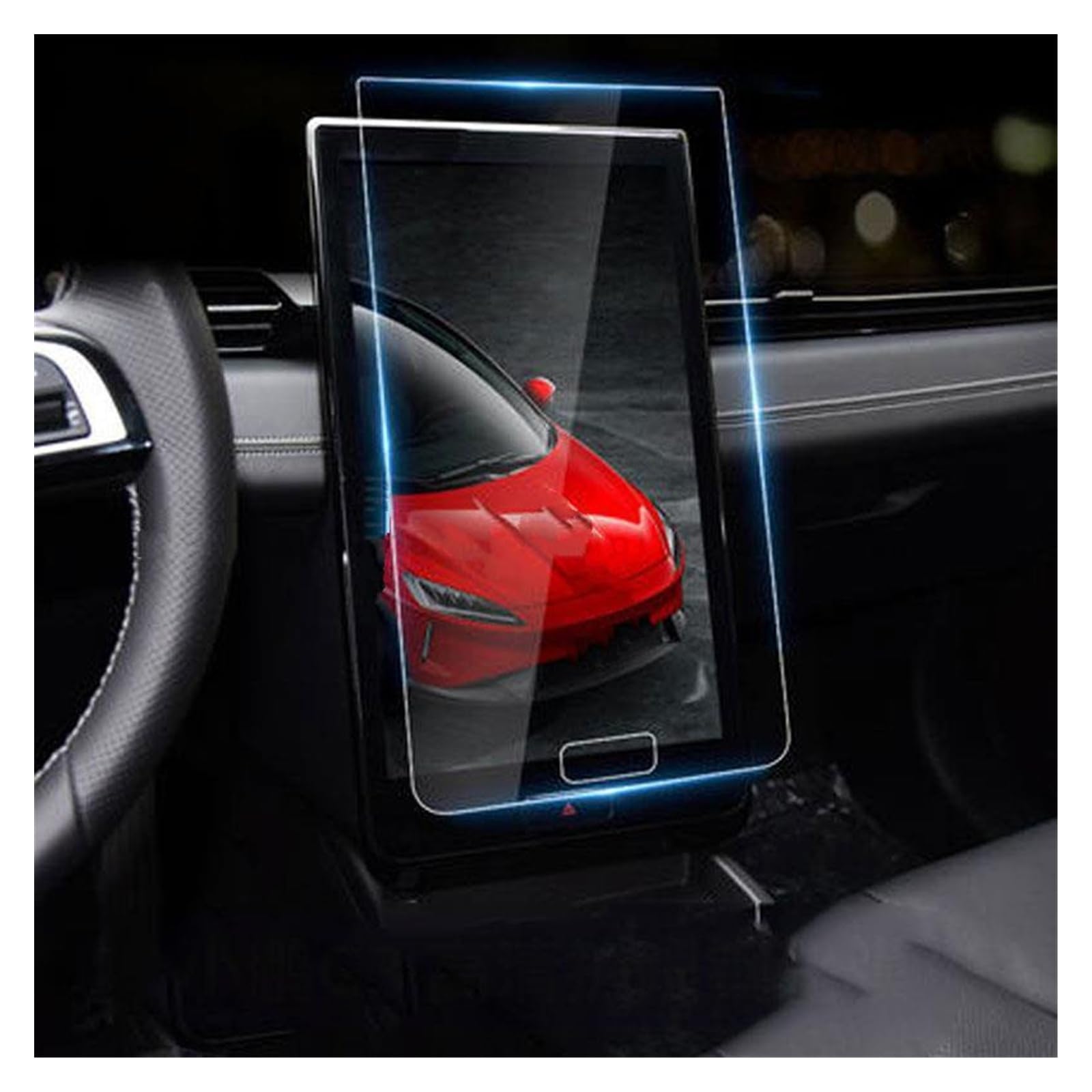 Für Xpeng Für G3 Für G3I 2021 15,6 Zoll Auto GPS Navigation Radio Innenraum Anti-Kratz-Zubehör Gehärtetes Glas Displayschutzfolie Navigation Schutzfolie(with Hole) von LZBZHB