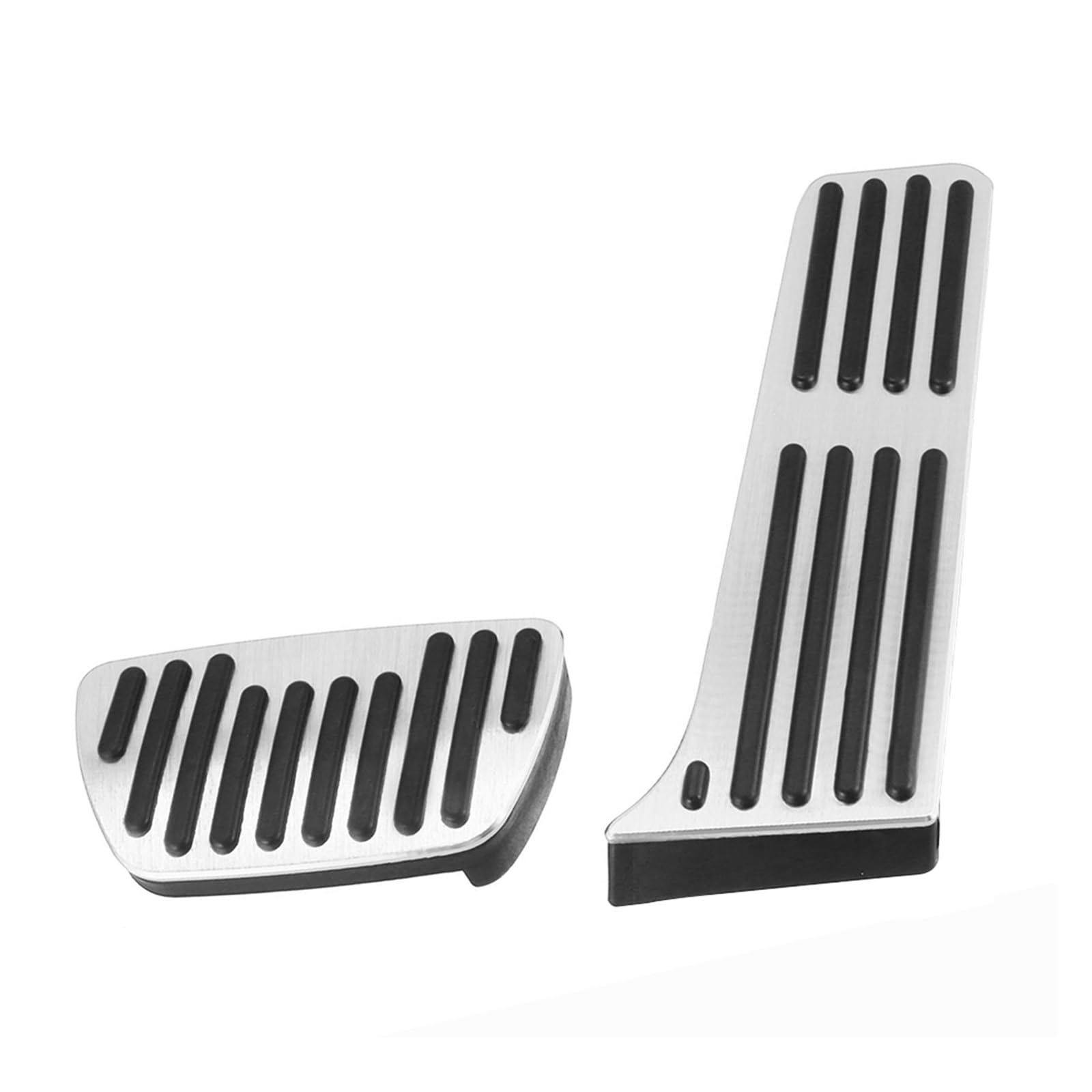 Pedalbelag 2 Stücke Aluminium Auto Pedal Gas Bremspedale Abdeckung Für Toyota Für Highlander 2020 2021 Bremse Kupplungspedalauflage(Silver) von LZBZHB