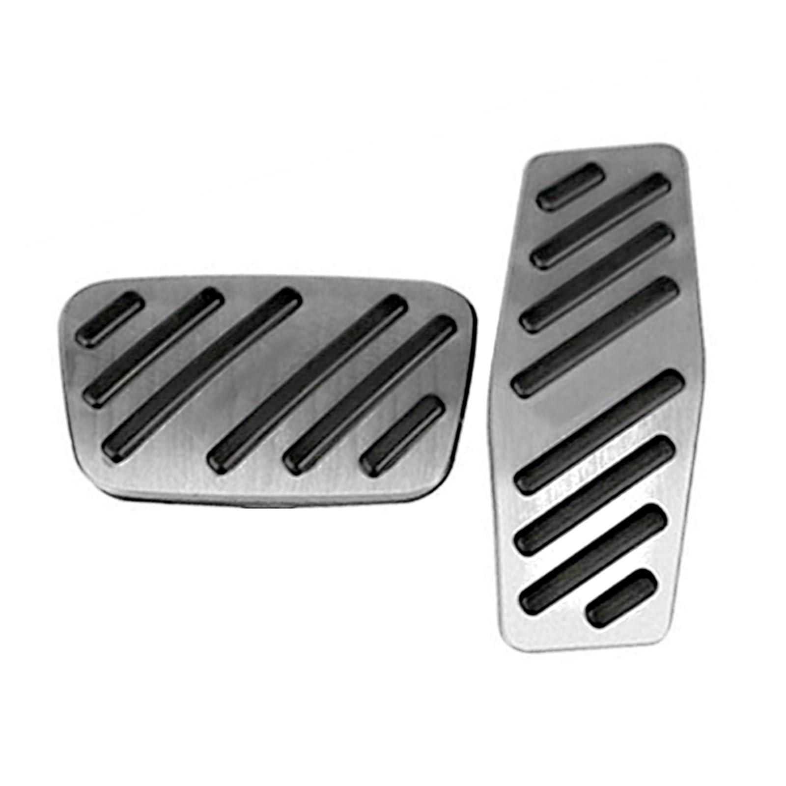 Pedalbelag 2 Stücke Auto Pedal Gas Bremspedale Abdeckung Für Chevrolet Für Blazer Für Equinox Für Cruze Für Lmpala 2017-2021 Bremse Kupplungspedalauflage(Silver) von LZBZHB