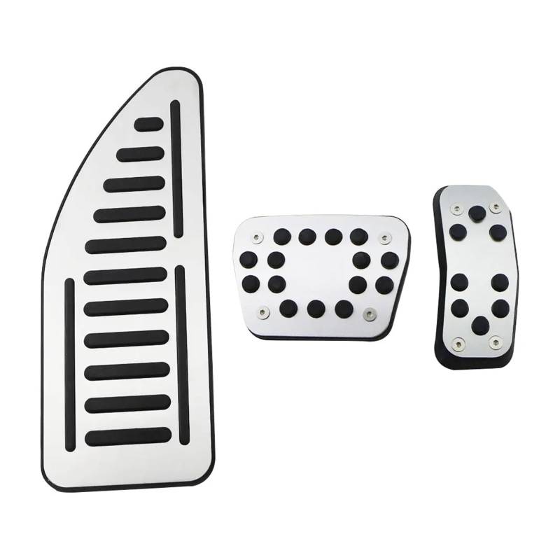 Pedalbelag Aluminiumlegierung Auto Gas Bremspedal Abdeckung Für Ford Für Ecosport 2012 2013 2014 2015 2016 2017 Bremse Kupplungspedalauflage(AT with Rest) von LZBZHB