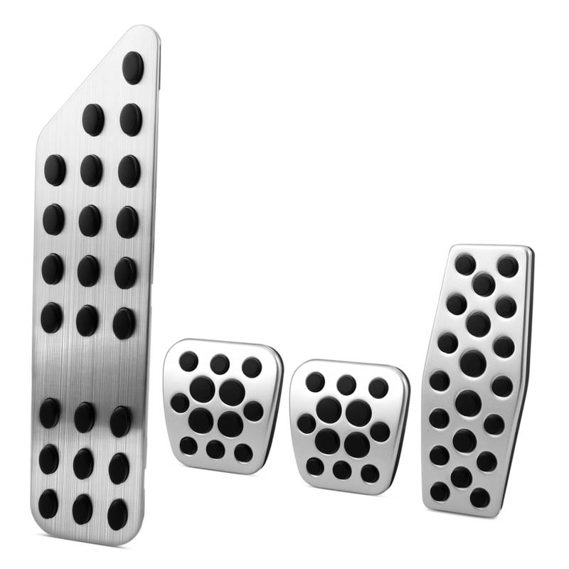 Pedalbelag Auto Edelstahl Accelerator Gas Bremspedal Für GMC Für TERRAIN 2018 2019 2020 2021 Bremse Kupplungspedalauflage(4 Pcs MT No Clip) von LZBZHB
