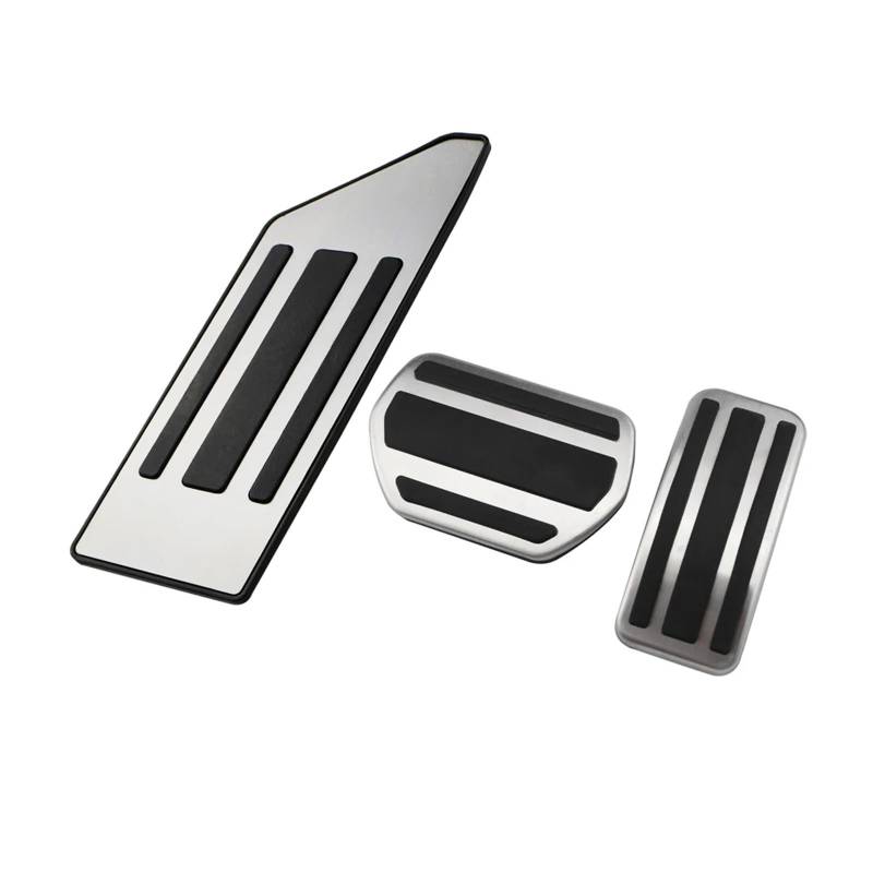 Pedalbelag Auto Edelstahl Gas Pedal Pad Abdeckung Für CITROEN Für C3 Für C4 Bremse Kupplungspedalauflage(AT with Rest) von LZBZHB