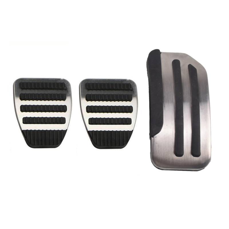 Pedalbelag Auto Edelstahl Kraftstoff Bremse Fußstütze Pedal Für Nissan Für Sentra Für Maxima Für Sylphy Für Tiida Für März Für Juke Für Leaf Bremse Kupplungspedalauflage(MT) von LZBZHB