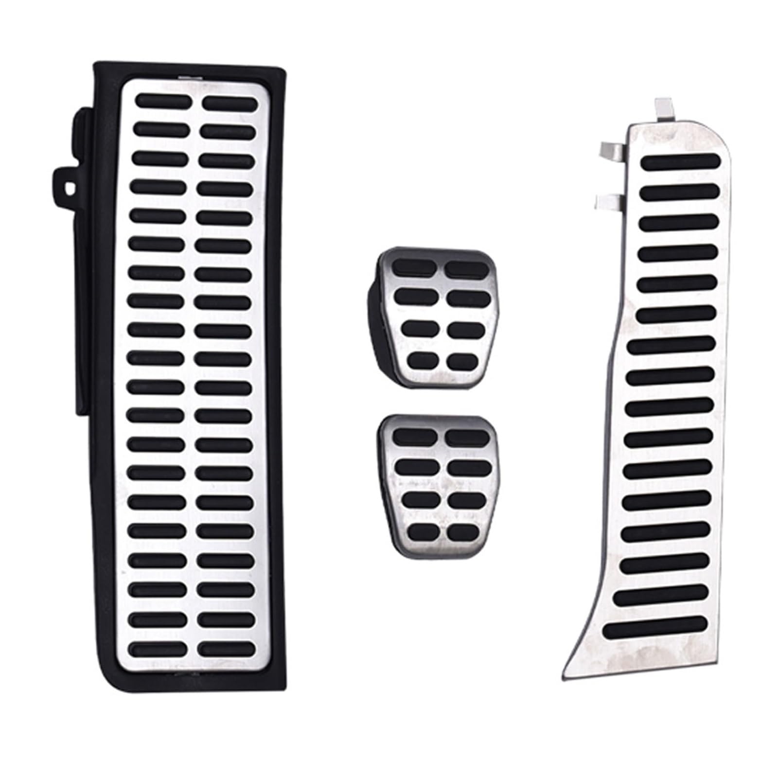 Pedalbelag Auto Edelstahl Kraftstoff Bremse Fußstütze Pedal Für VW Für Tiguan 2013 2014 2015 2016 2017 Bremse Kupplungspedalauflage(MT) von LZBZHB
