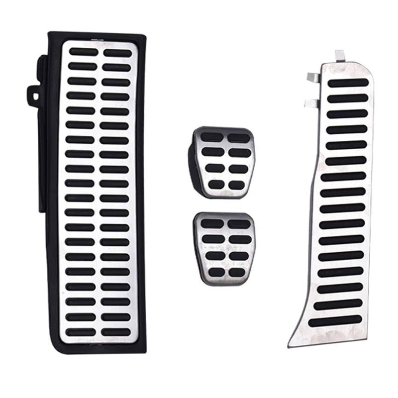 Pedalbelag Auto Edelstahl Kraftstoff Bremse Fußstütze Pedal Für VW Für Tiguan 2013 2014 2015 2016 2017 Bremse Kupplungspedalauflage(MT) von LZBZHB