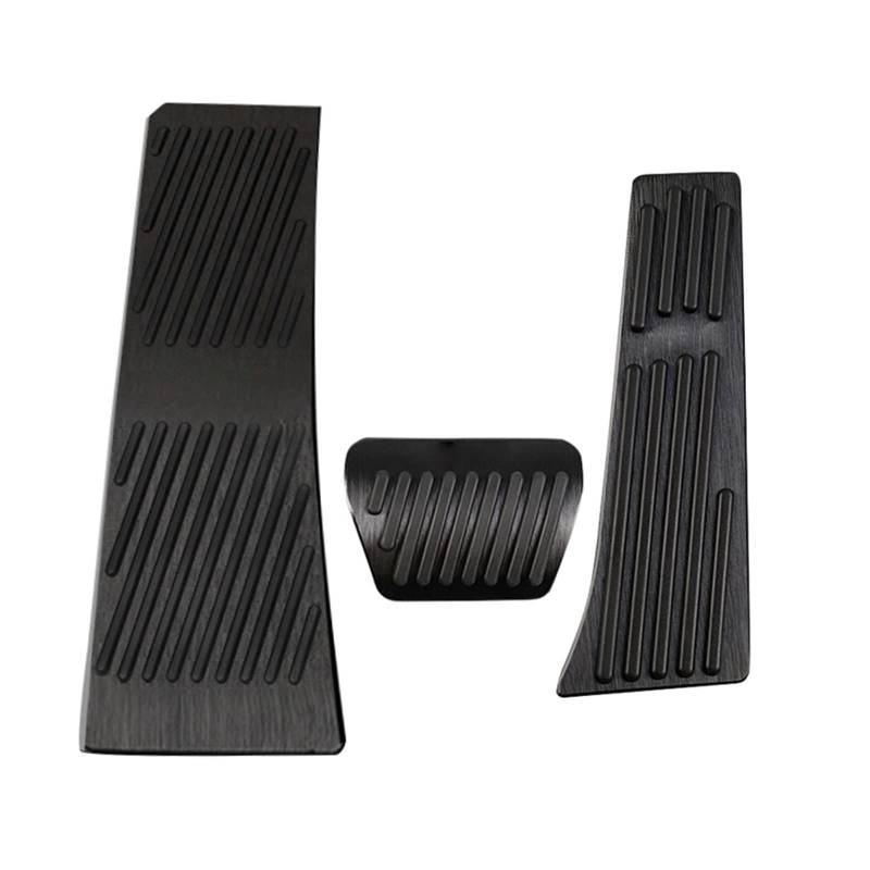 Pedalbelag Auto-Fußstütze Pedal Beschleuniger Bremspedal Abdeckung Rutschfeste Unterlage Aluminiumlegierung Für IX Für IX5 2021 2022 2023 Bremse Kupplungspedalauflage(Rest AT Black 3pcs) von LZBZHB