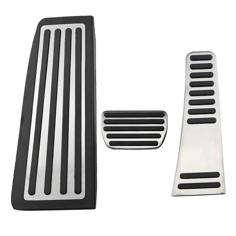Pedalbelag Auto Gaspedal Bremspedal Fußstütze Pedal Platte Abdeckung Für Volvo Für XC60 2017 2018 2019 2020 2021 Bremse Kupplungspedalauflage(AT with rest pedal) von LZBZHB