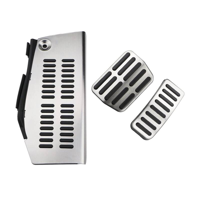Pedalbelag Edelstahl Auto Gas Bremse Rest Pedal Abdeckung Für VW Für Golf 4 Für MK4 Für Golf4 1997 1998 1999 2000 2001 2002 2003 2004 2005 Bremse Kupplungspedalauflage(AT with Rest) von LZBZHB