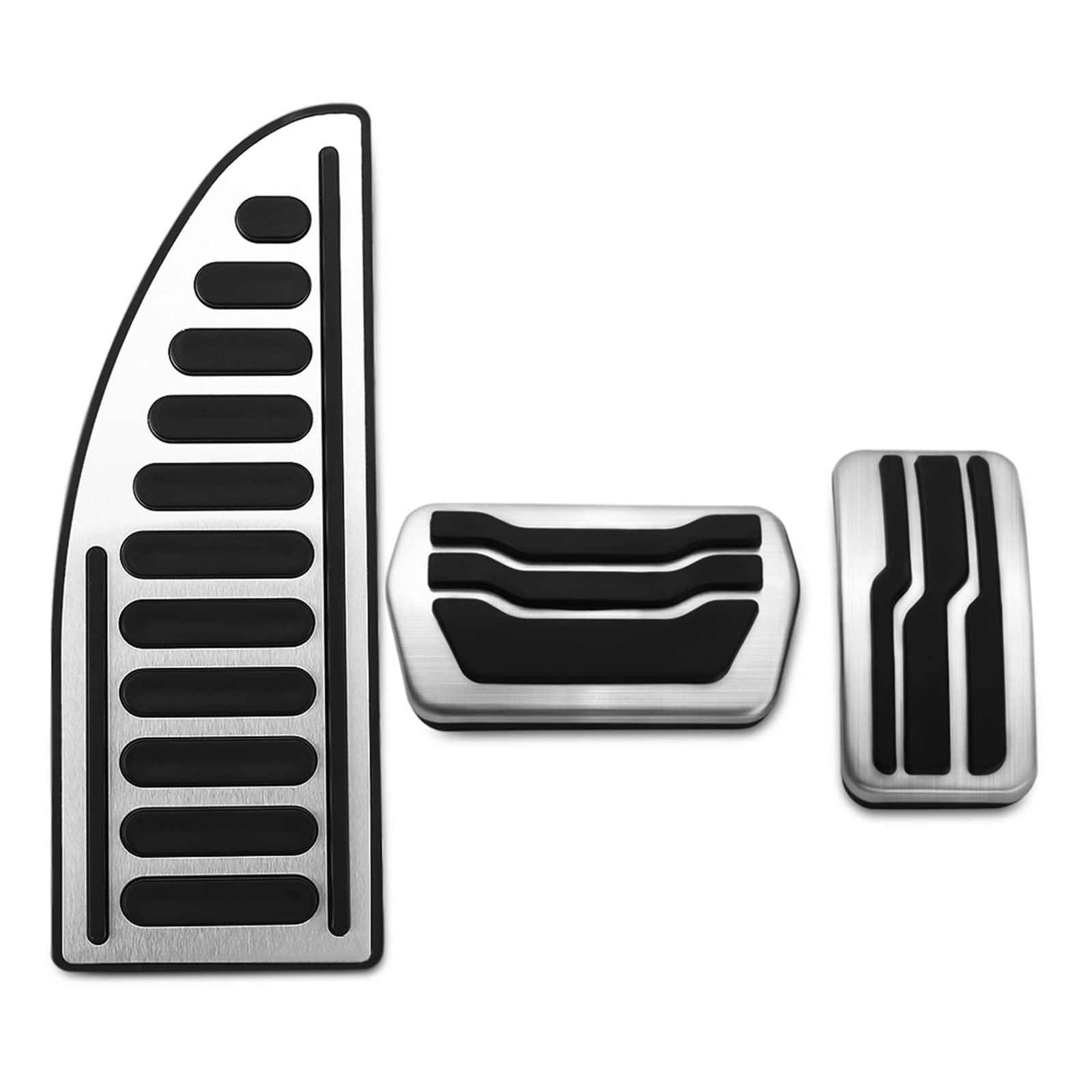 Pedalbelag Edelstahl Auto Gas Kraftstoff Pedal Bremspedale Abdeckung Für Ford Für Focus Für MK2 Für MK3 Für MK4 2005 2006-2017 Bremse Kupplungspedalauflage(3Pcs AT with rest) von LZBZHB