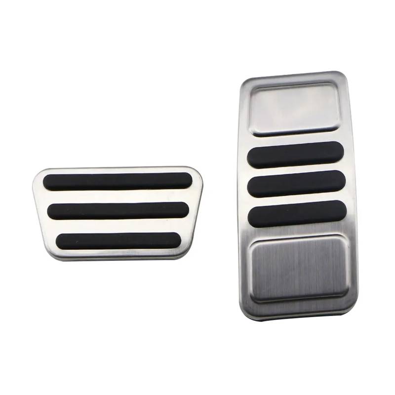 Pedalbelag Edelstahl Auto Gaspedal Bremspedal Abdeckung Fußstütze Pedale Für Ford Für Mustang 2015 2016 2017 2018 2019 2020 2021 Bremse Kupplungspedalauflage(AT without Rest) von LZBZHB