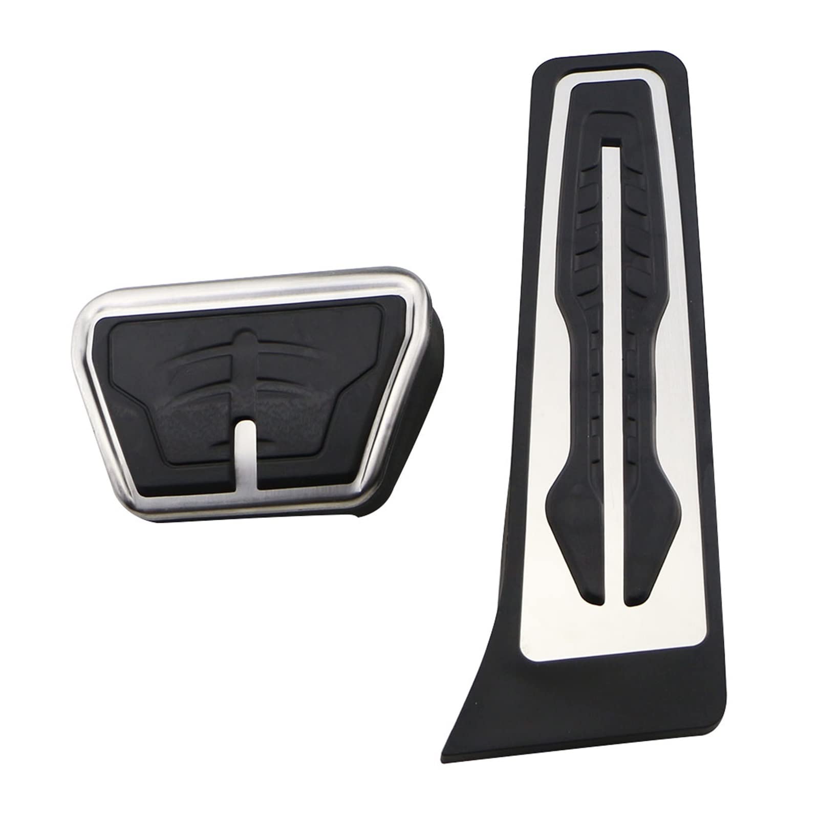 Pedalbelag LHD-Auto-Pedale Aus Edelstahl Pads Abdeckung Für 7er-Serie Für 740i Für 750i Für G11 Für G12 2016 2017 2018 2019 2020 2021 2022 Bremse Kupplungspedalauflage(AT without Rest) von LZBZHB