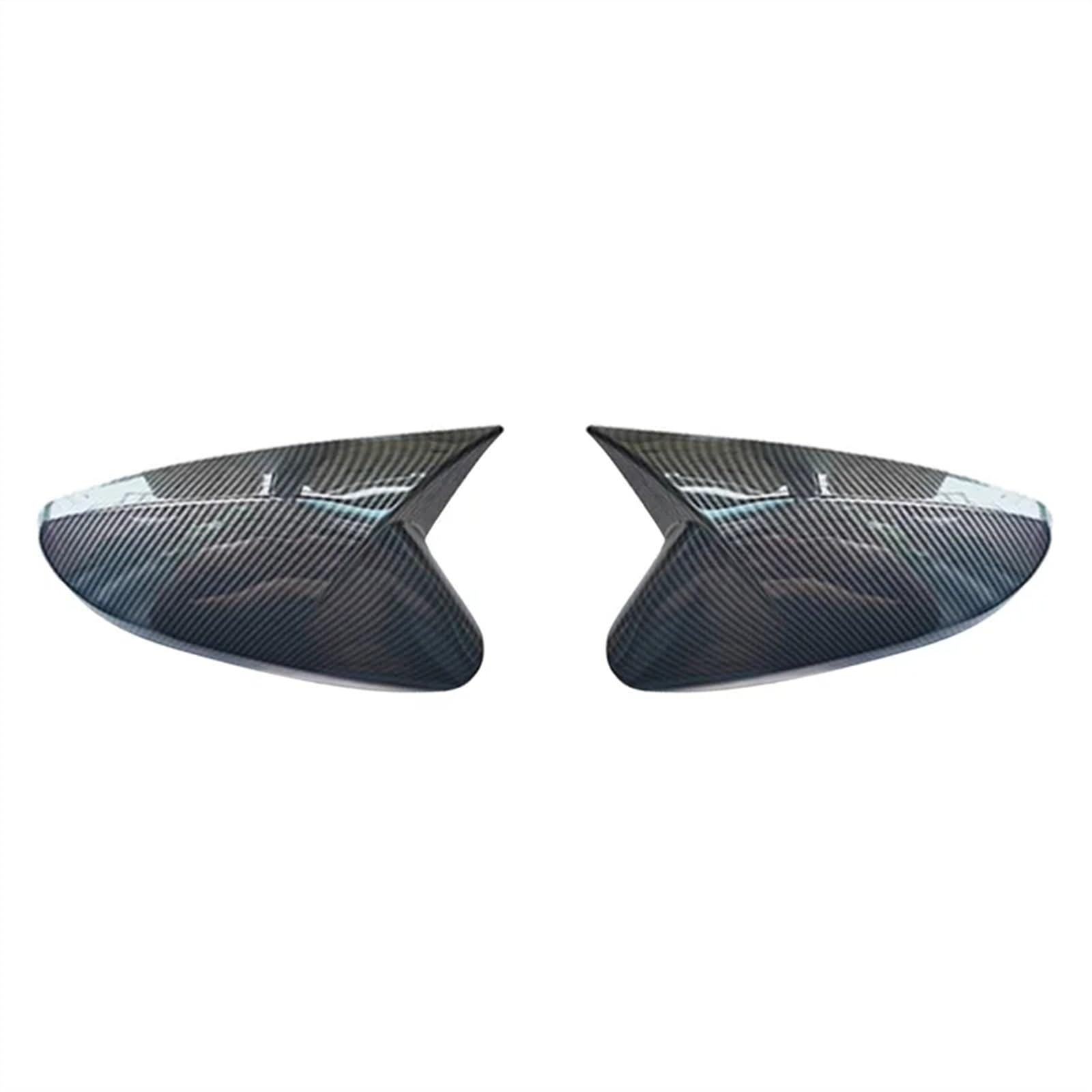 Tür Rückspiegel Kappe Auto-Rückspiegel-Abdeckung Seitentür-Außenspiegel-Abdeckung Für Hyundai Für Elantra Für Veloster 2012 2012 2013 2014 2015 2016 2017 Spiegelkappen(Carbon Look) von LZBZHB