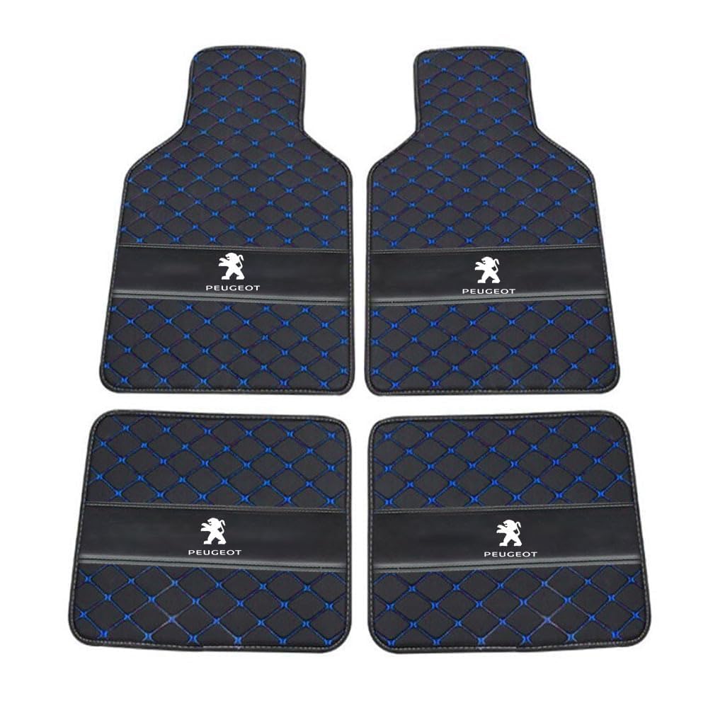 Auto Leder Fußmatten Fussmatten für Peugeot 307 CROSS/307 2004-2020 2021 2022 2023 2024 2025 Allwetter Antirutschmatte Anpassen Teppiche Fussmatten Protection Zubehör,Normal-Blackblue Auto Leder Fußmatten Fussmatten für Peugeot 307 CROSS/307 2004-2020 2021 2022 2023 2024 2025 Allwetter Antirutschmatte Anpassen Teppiche Fussmatten Protection Zubehör,Normal-Blackblue von LZJPL