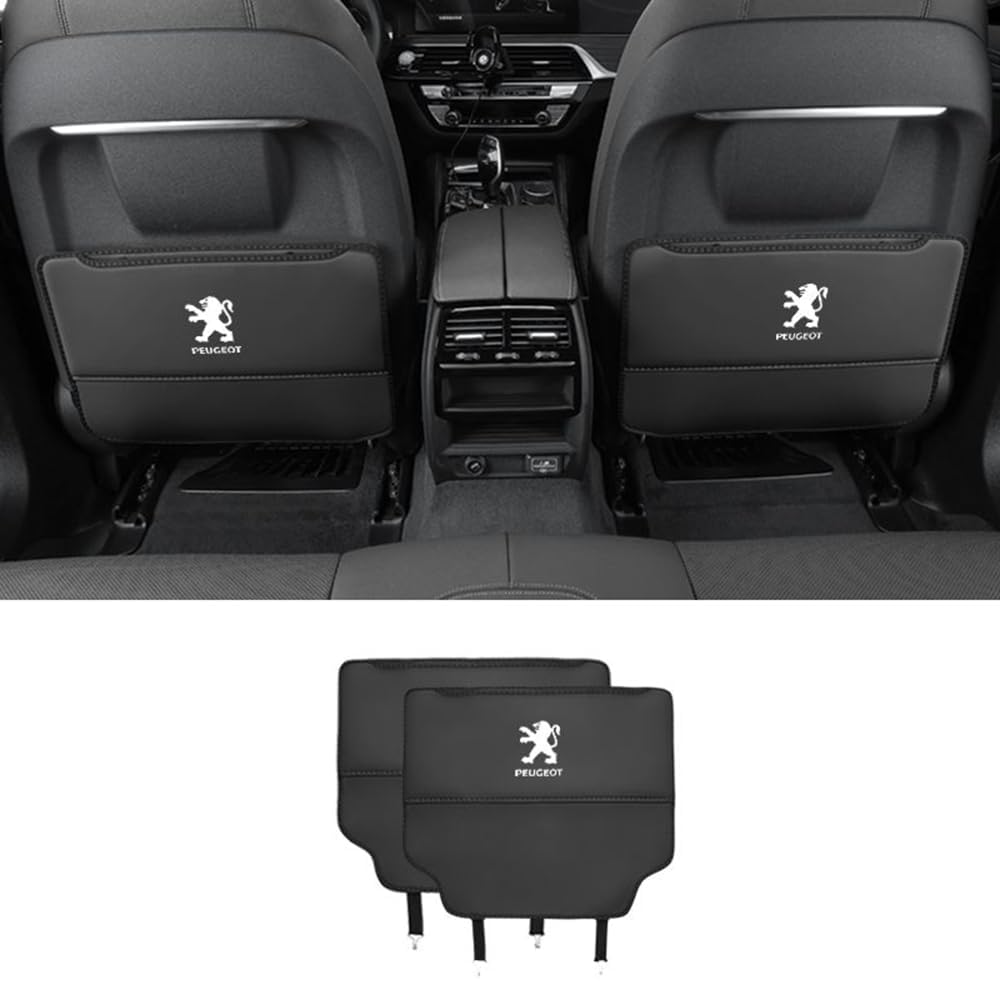 Auto Rücksitz Anti Kick Pad für Peugeot 206CC 207CC 3008 307CC 307SW Autositz Rückenlehne Protector Zubehör,normal-Blackstyle Auto Rücksitz Anti Kick Pad für Peugeot 206CC 207CC 3008 307CC 307SW Autositz Rückenlehne Protector Zubehör,normal-Blackstyle von LZJPL