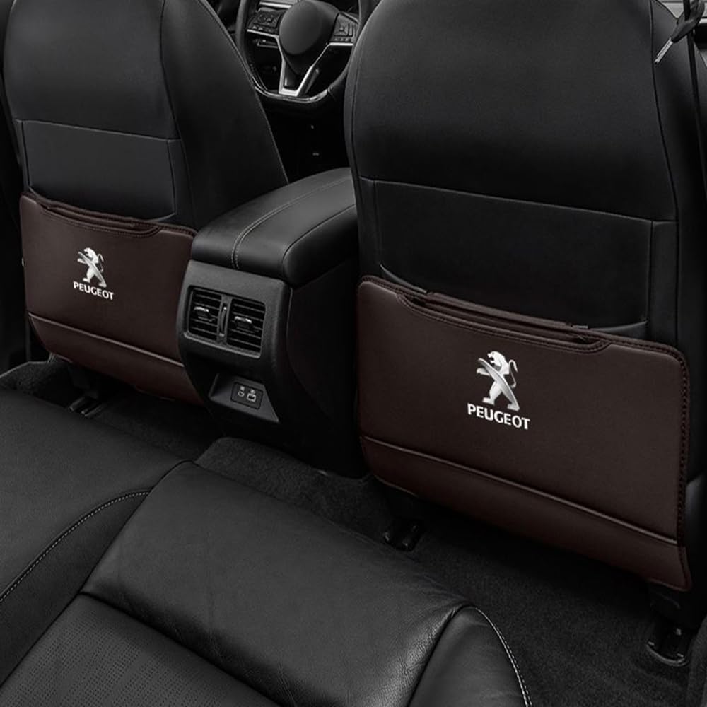 Auto Rücksitz Anti Kick Pad für Peugeot 206CC 207CC 3008 307CC 307SW Autositz Rückenlehne Protector Zubehör,normal-Brownstyle Auto Rücksitz Anti Kick Pad für Peugeot 206CC 207CC 3008 307CC 307SW Autositz Rückenlehne Protector Zubehör,normal-Brownstyle von LZJPL