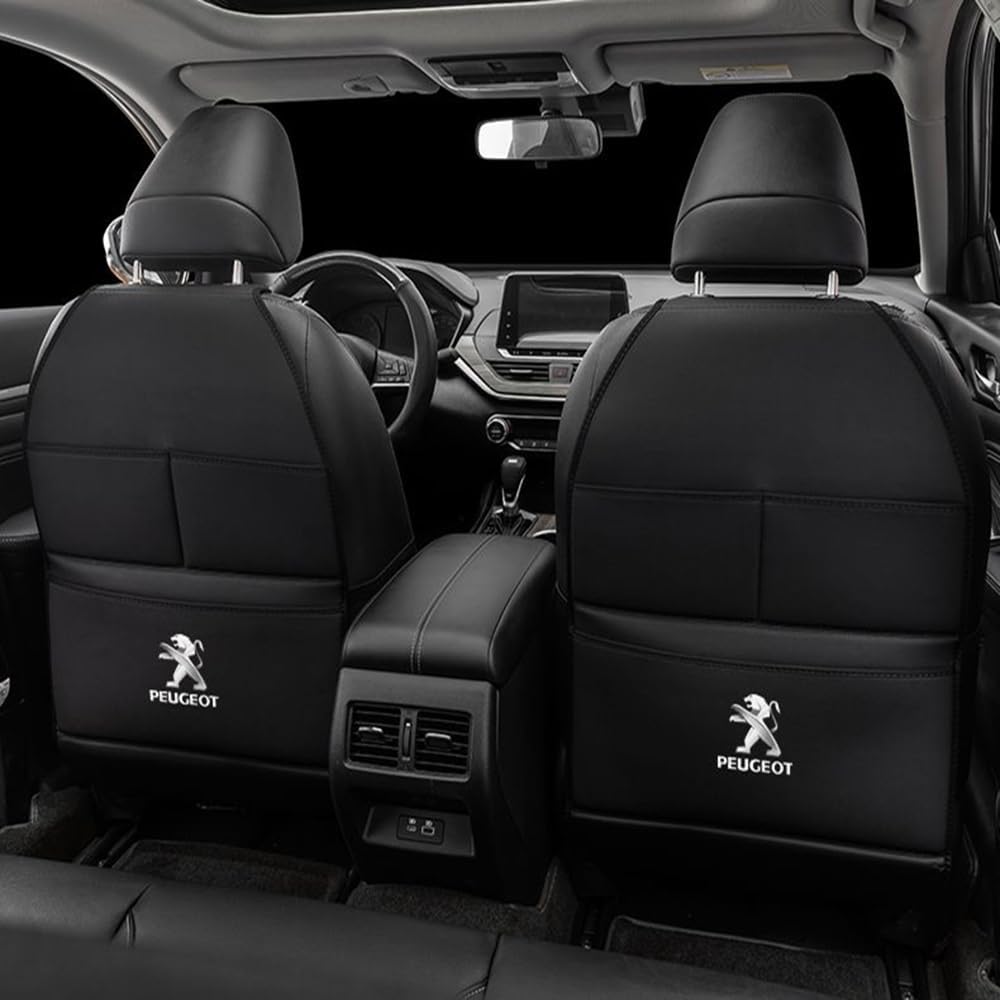 Auto Rücksitz Anti Kick Pad für Peugeot 308CC 308SW 4008 407 607 RCZ 307CC Autositz Rückenlehne Protector Zubehör,normal-Blackstyle Auto Rücksitz Anti Kick Pad für Peugeot 308CC 308SW 4008 407 607 RCZ 307CC Autositz Rückenlehne Protector Zubehör,normal-Blackstyle von LZJPL