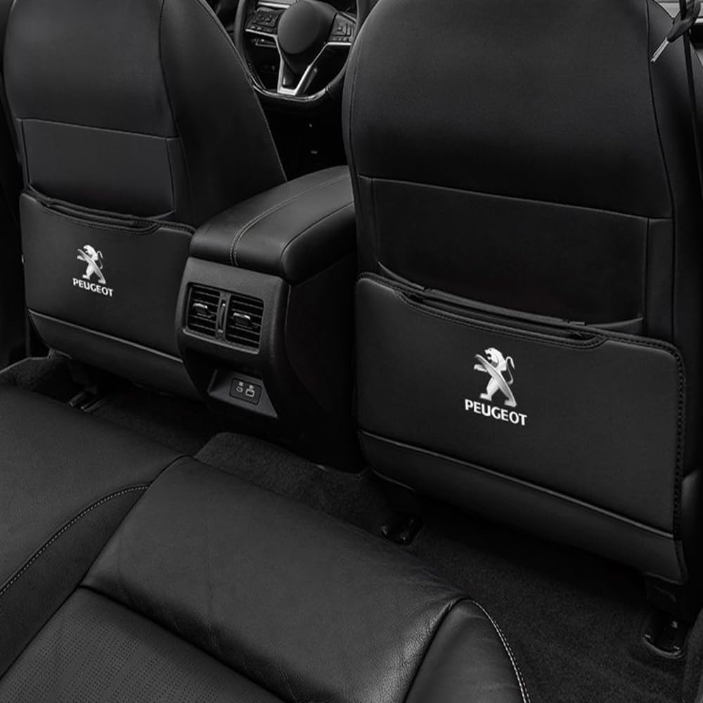 Auto Rücksitz Anti Kick Pad für Peugeot 308CC 308SW 4008 407 607 RCZ 307CC Autositz Rückenlehne Protector Zubehör,normal-Blackstyle Auto Rücksitz Anti Kick Pad für Peugeot 308CC 308SW 4008 407 607 RCZ 307CC Autositz Rückenlehne Protector Zubehör,normal-Blackstyle von LZJPL