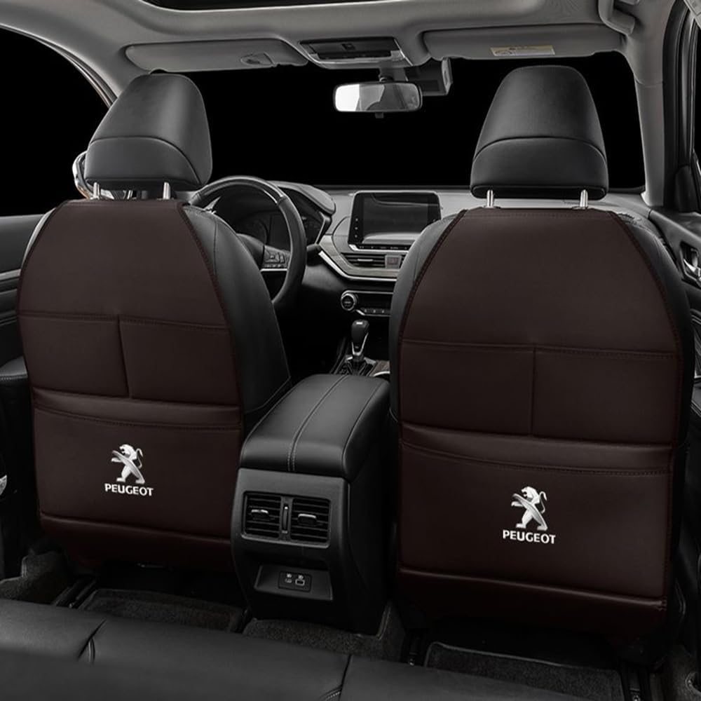 Auto Rücksitz Anti Kick Pad für Peugeot 308CC 308SW 4008 407 607 RCZ 307CC Autositz Rückenlehne Protector Zubehör,normal-Brownstyle Auto Rücksitz Anti Kick Pad für Peugeot 308CC 308SW 4008 407 607 RCZ 307CC Autositz Rückenlehne Protector Zubehör,normal-Brownstyle von LZJPL