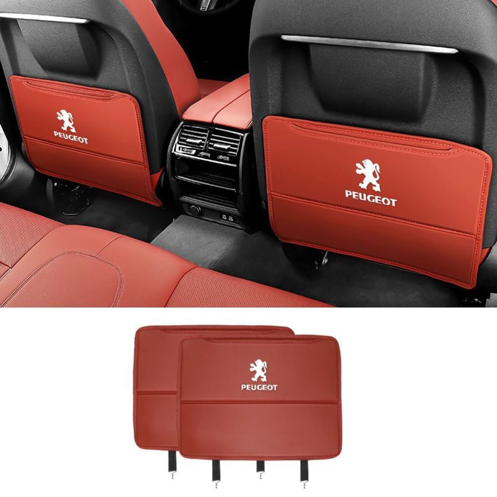 Auto Rücksitz Anti Kick Pad für Peugeot 308CC 308SW 4008 407 607 RCZ 307CC Autositz Rückenlehne Protector Zubehör,normal-Redstyle Auto Rücksitz Anti Kick Pad für Peugeot 308CC 308SW 4008 407 607 RCZ 307CC Autositz Rückenlehne Protector Zubehör,normal-Redstyle von LZJPL