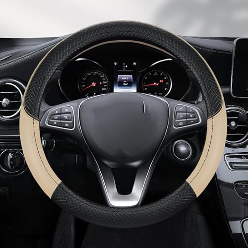 Lenkradbezug, für Mitsubishi Eclipse Cross 2018-2024 PHEV Universal Sommer Winter Mode Anti Rutsch Auto Innenraum-38cm,F Lenkradbezug, für Mitsubishi Eclipse Cross 2018-2024 PHEV Universal Sommer Winter Mode Anti Rutsch Auto Innenraum-38cm,F von LZQbld