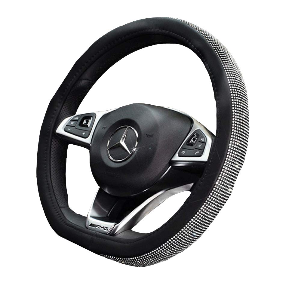 D Typ Lenkradhüllen, Lenkradbezüge, Eingelegte Strasssteine ??in Modequalität, Luxusgenuss des Adels, D-Form Durchmesser 15 Inch / 38CM D Typ Lenkradhüllen, Lenkradbezüge, Eingelegte Strasssteine ??in Modequalität, Luxusgenuss des Adels, D-Form Durchmesser 15 Inch / 38CM von LZQpearl