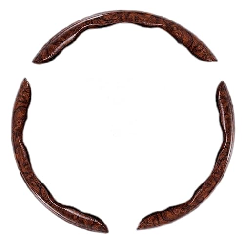 Auto Lenkrad Abdeckung für FIAT Argo 2017 2018 2019 2020 2021 2022 2023 2024, Microfiber Lenkradhülle, Anti Rutsch Atmungsaktiv Lenkradabdeckung,D Wood Grain von LZYFCBF88
