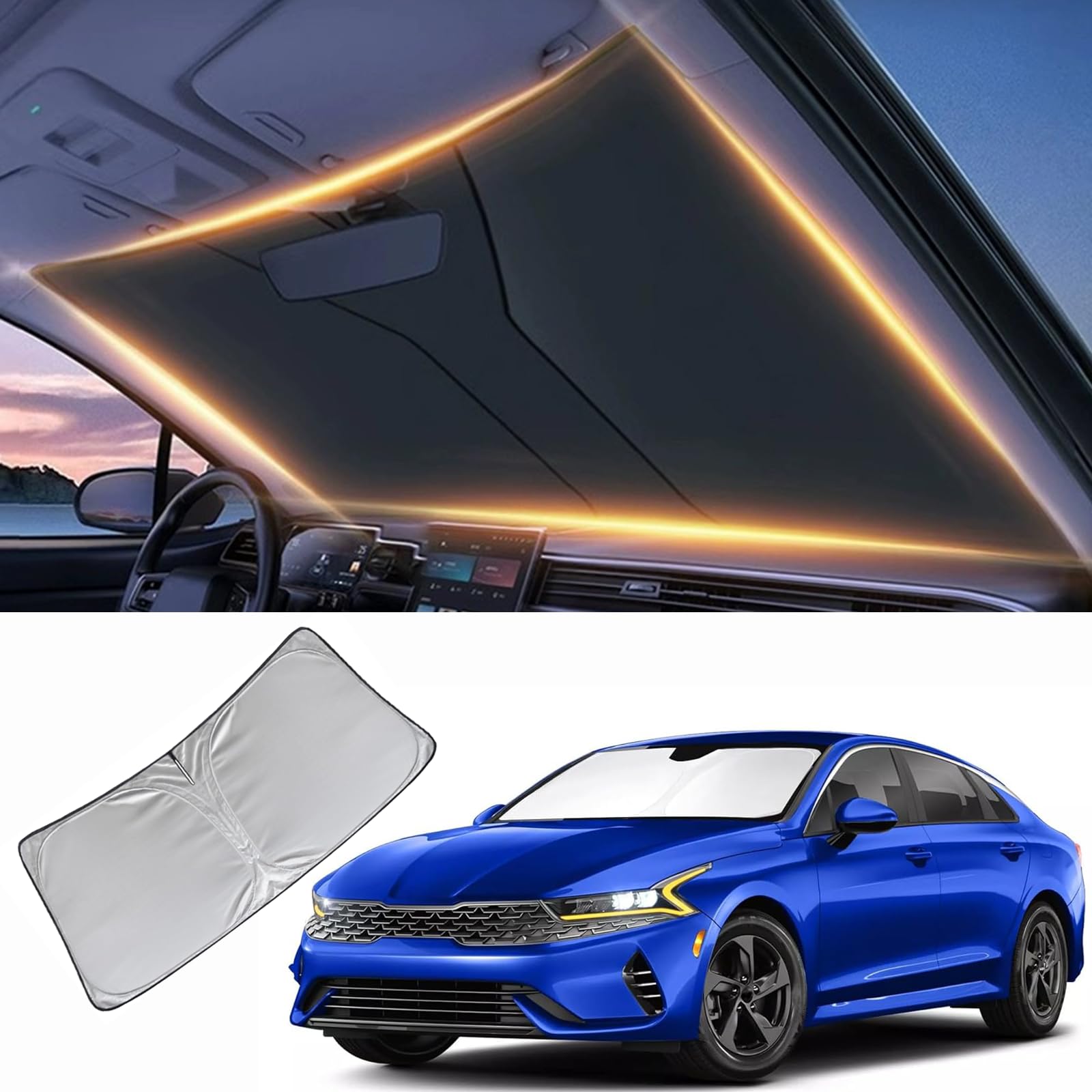 Kia K5 Windschutzscheibe Sonnenschutz für Frontfenster K5 2021-2025 K5 Sonnenblende Sonnenschutz für Windschutzscheibe und Autozubehör Kia K5 Windschutzscheibe Sonnenschutz für Frontfenster K5 2021-2025 K5 Sonnenblende Sonnenschutz für Windschutzscheibe und Autozubehör von LZYYQX