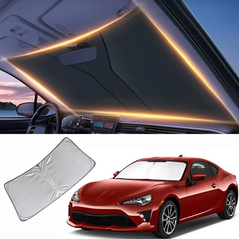 Windschutzscheiben-Sonnenschutz für Toyota 86/2022-2023 Toyota GR86 Frontscheibenabdeckung für Subaru BRZ/2012-2016 Scion FR-S FRS Windschutzscheiben-Sonnenblende Autozubehör von LZYYQX
