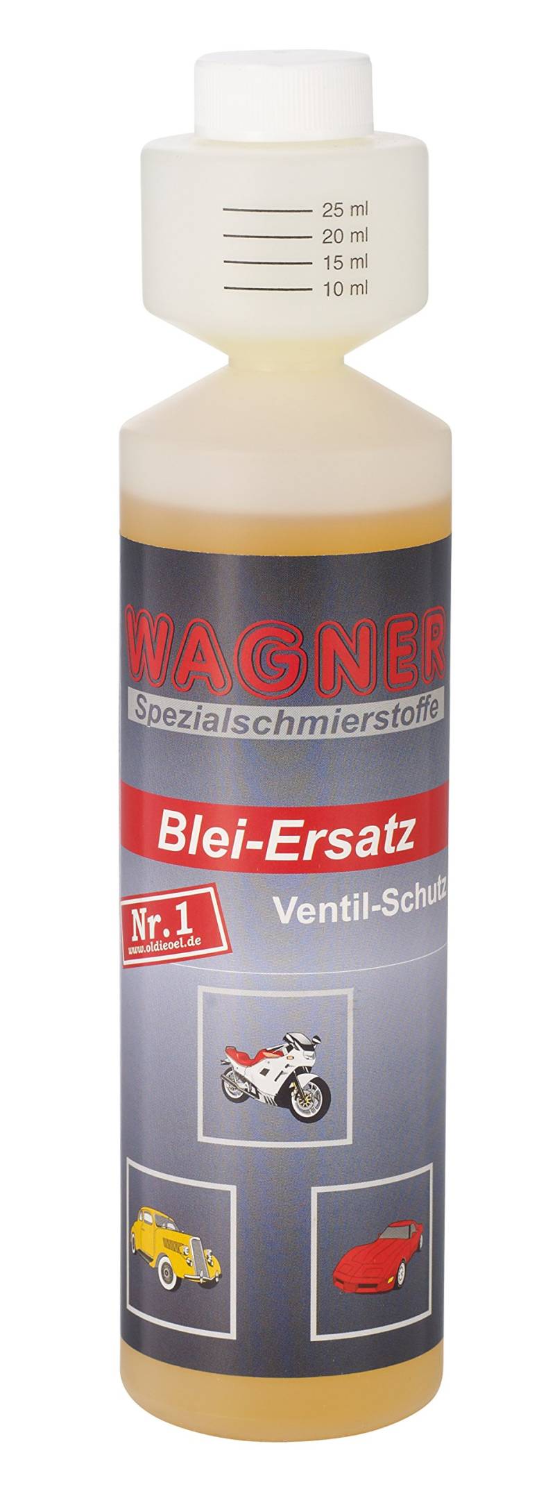 Wagner Bleiersatz Ventilschutzmittel - Benzin Additiv für alle 4-Takt-Otto-Motoren&Fahrzeuge Aller Baujahre| Bleiersatz Für Oldtimer Benzin Schützt vor Ventilverschleiß&Kompressionsverlust|250 ml von Wagner