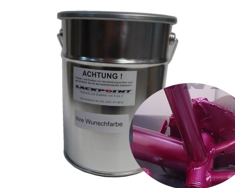 Lackpoint 0,5 Liter Spritzfertig Wasserbasislack Candy Lila Metallic Autolack von Lackpoint