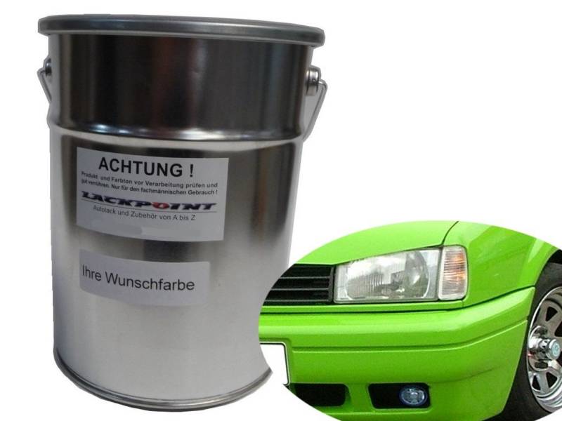 Lackpoint 0,5 Liter Spritzfertigen Basislack Kawa Grün Autolack Giftgrün Trend von Lackpoint