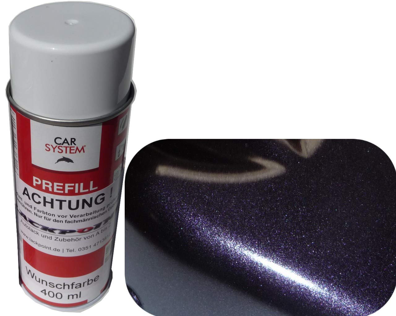 Spraydose 400ml 1K Autolack Black Violett Metallic Glanz kein Klarlack Tuning Spraydose 400ml 1K Autolack Black Violett Metallic Glanz kein Klarlack Tuning von Lackpoint