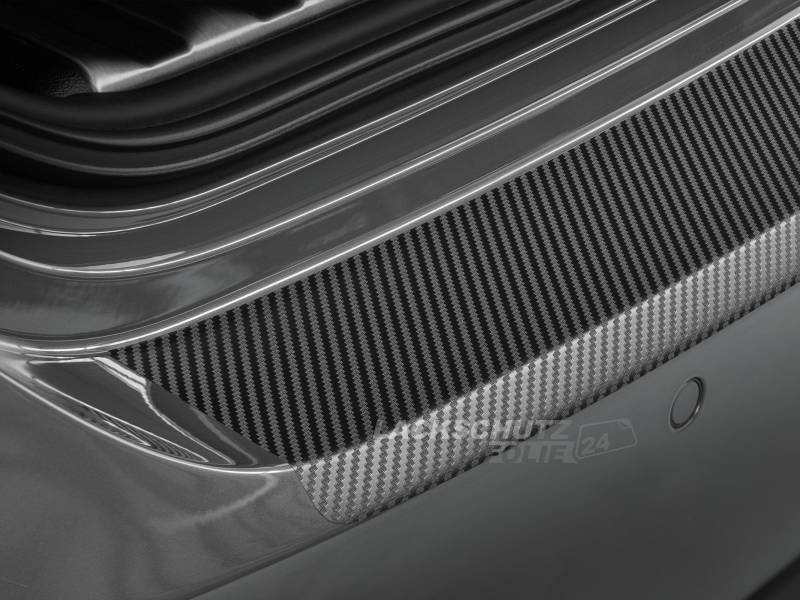 LSF24 - Ladekantenschutzfolie - Schwarz Carbon-Optik Matt für Mercedes-Benz EQE SUV Typ X294, ab BJ 2022 von Lackschutzfolie24