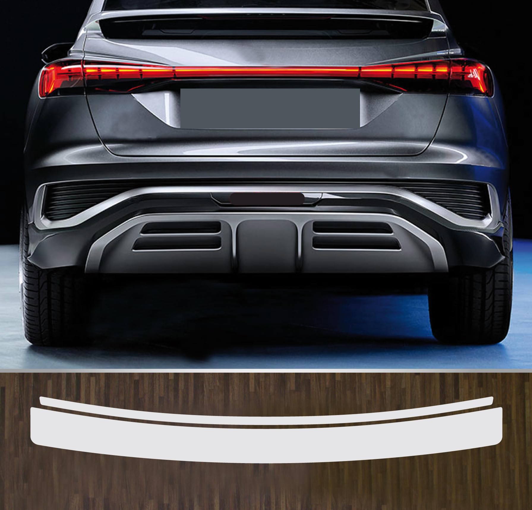 kompatibel mit Audi Q4 Sportback e-tron ab 2021 Lackschutzfolie Ladekantenschutz transparent kompatibel mit Audi Q4 Sportback e-tron ab 2021 Lackschutzfolie Ladekantenschutz transparent von Lackschutzfolien-Stolze