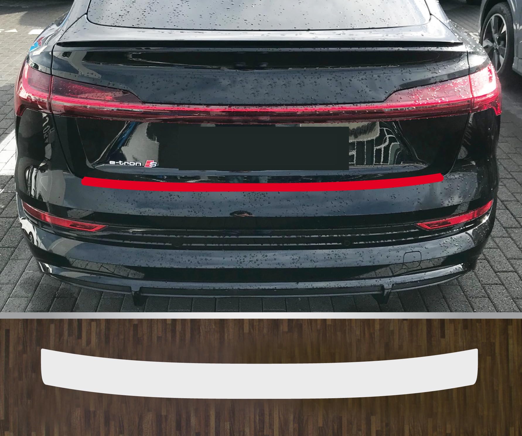kompatibel mit Audi e-tron SB Sportback ab 2020 Lackschutzfolie Ladekantenschutz transparent von Lackschutzfolien-Stolze