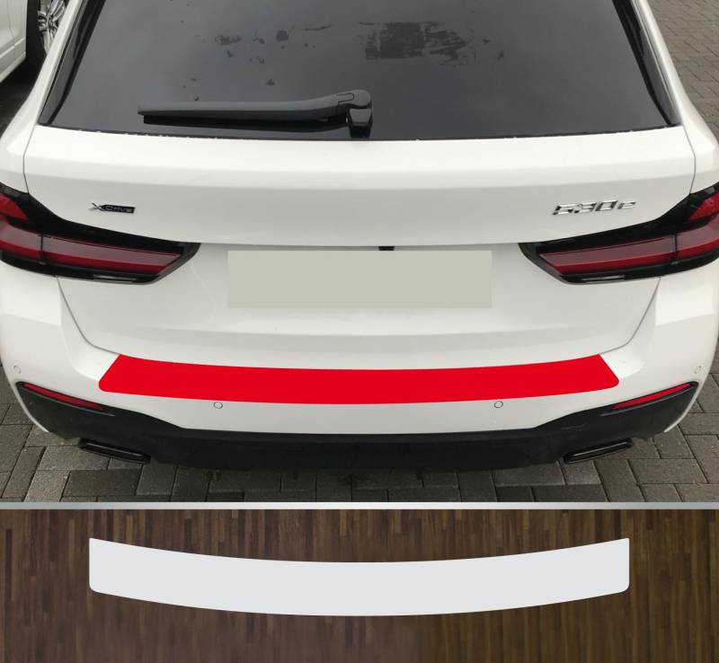 kompatibel mit BMW 5er G31 Touring, Baujahre 2020-2024 mit M-Paket, passgenaue Lackschutzfolie Ladekantenschutz transparent von Lackschutzfolien-Stolze