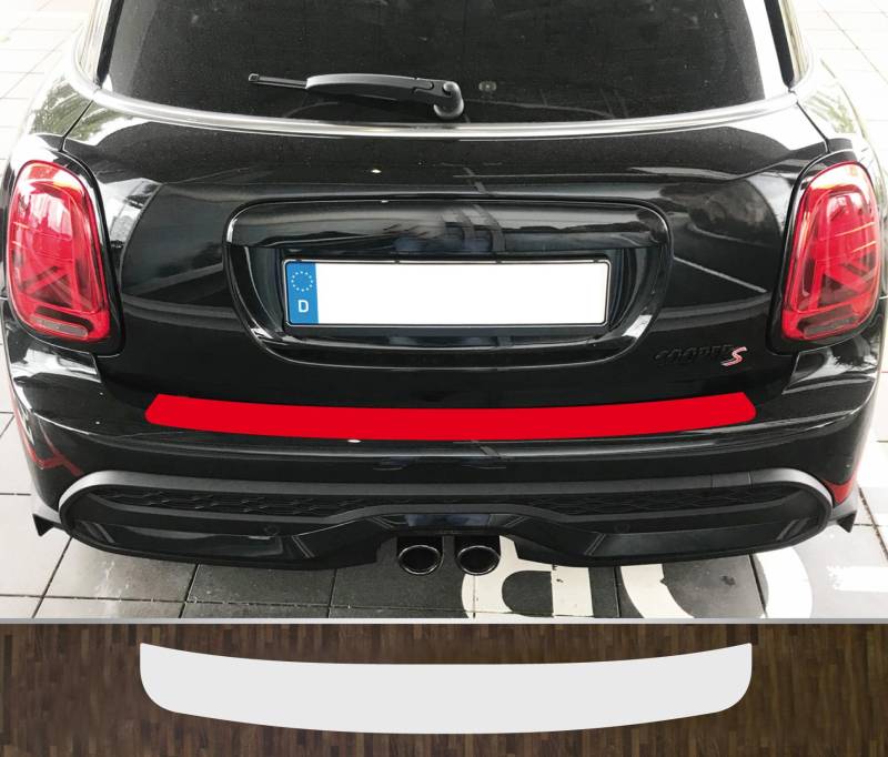 kompatibel mit BMW Mini 5-Türer Facelift ab 2020 Lackschutzfolie Ladekantenschutz transparent von Lackschutzfolien-Stolze