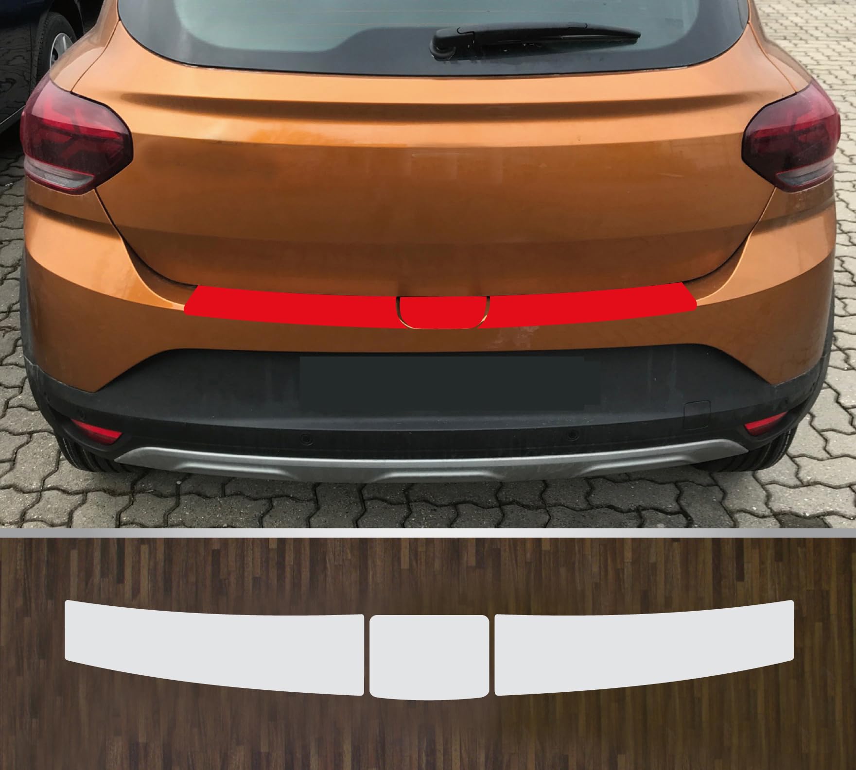 kompatibel mit Dacia Sandero Stepway ab 2020 passgenaue Lackschutzfolie Ladekantenschutz transparent kompatibel mit Dacia Sandero Stepway ab 2020 passgenaue Lackschutzfolie Ladekantenschutz transparent von Lackschutzfolien-Stolze
