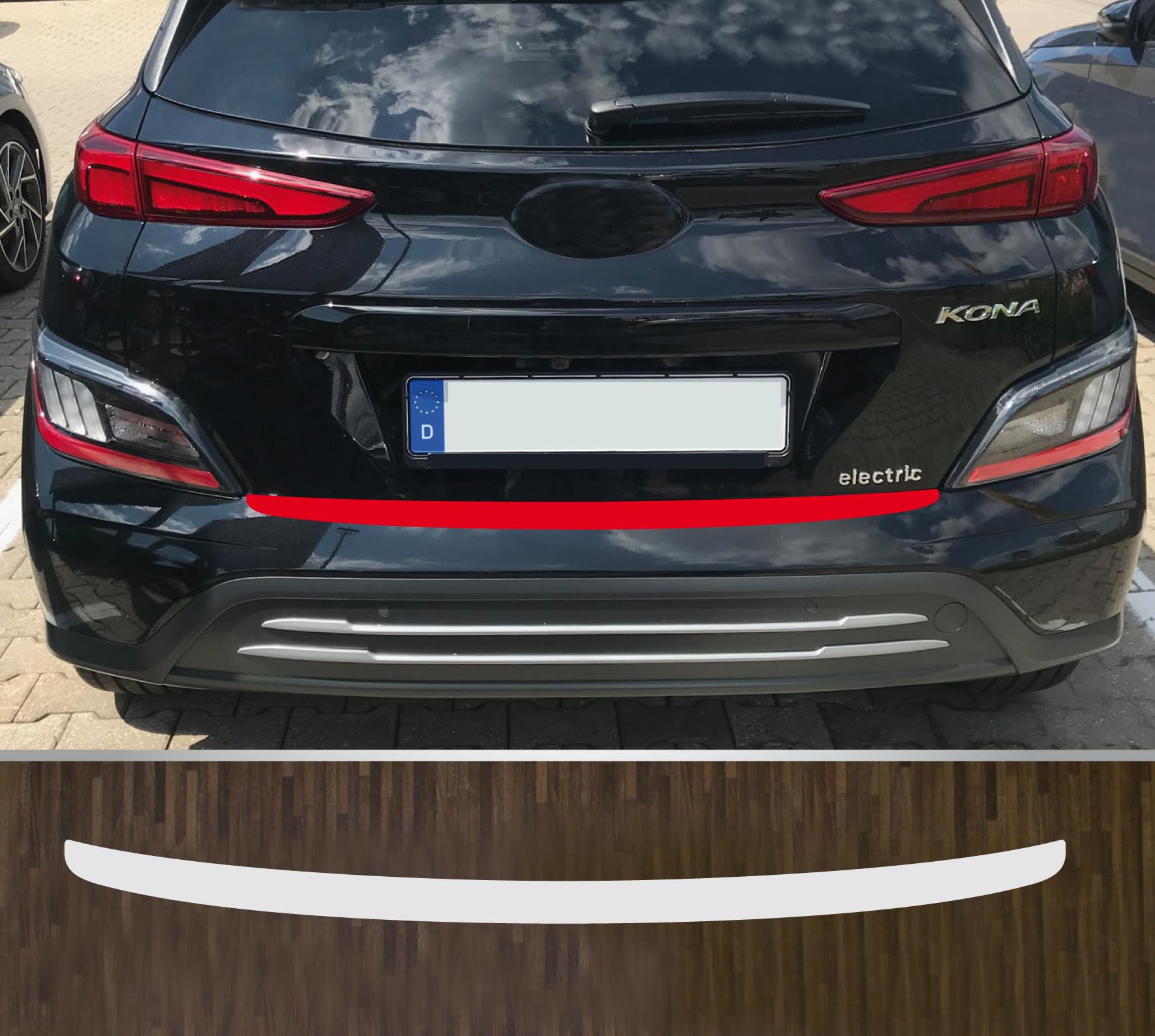 kompatibel mit Hyundai Kona ab 2020 Lackschutzfolie Ladekantenschutz Folie transparent kompatibel mit Hyundai Kona ab 2020 Lackschutzfolie Ladekantenschutz Folie transparent von Lackschutzfolien-Stolze