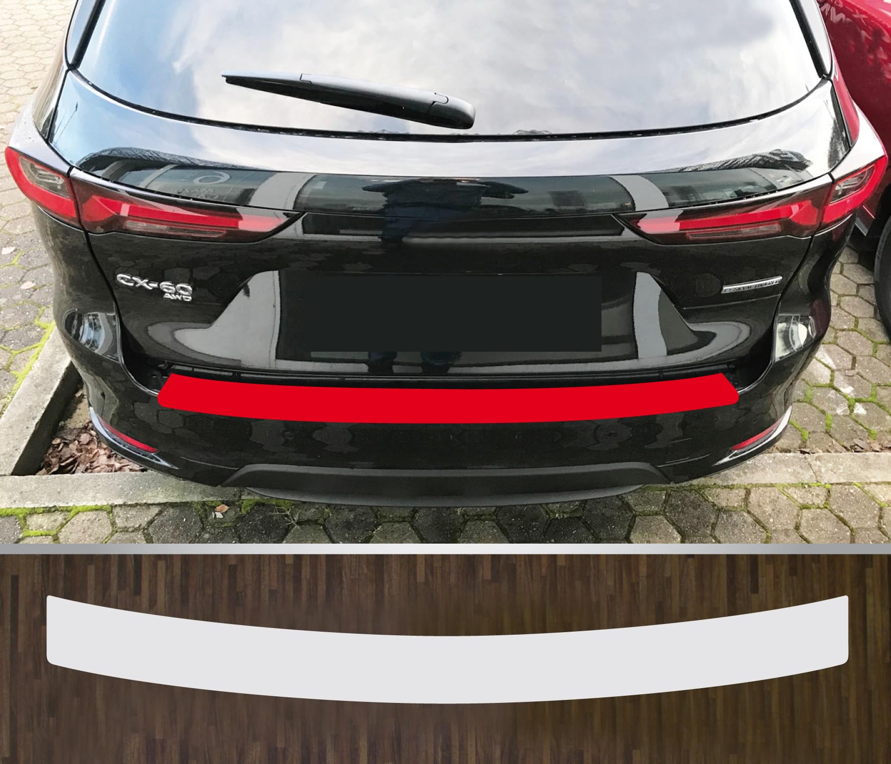 kompatibel mit Mazda CX-60 ab 2022 Lackschutzfolie Ladekantenschutz Folie transparent von Lackschutzfolien-Stolze