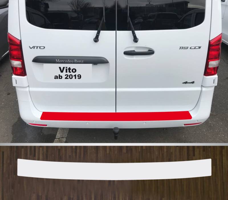 kompatibel mit Mercedes Vito ab 2019 Lackschutzfolie Ladekantenschutz transparent von Lackschutzfolien-Stolze
