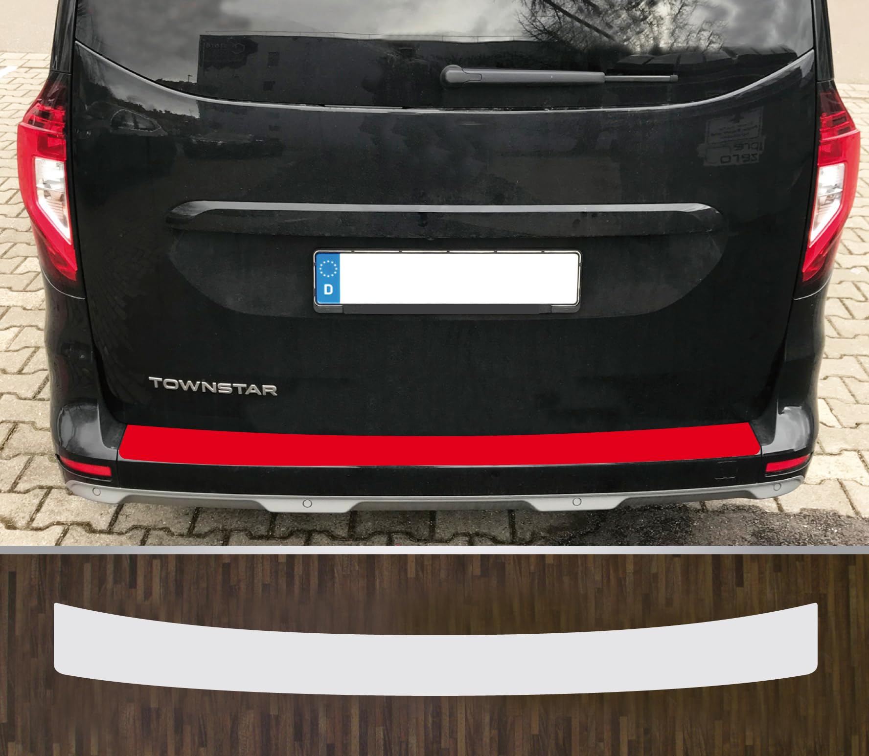 kompatibel mit Nissan Townstar ab 2022 passgenaue Lackschutzfolie Ladekantenschutz transparent von Lackschutzfolien-Stolze