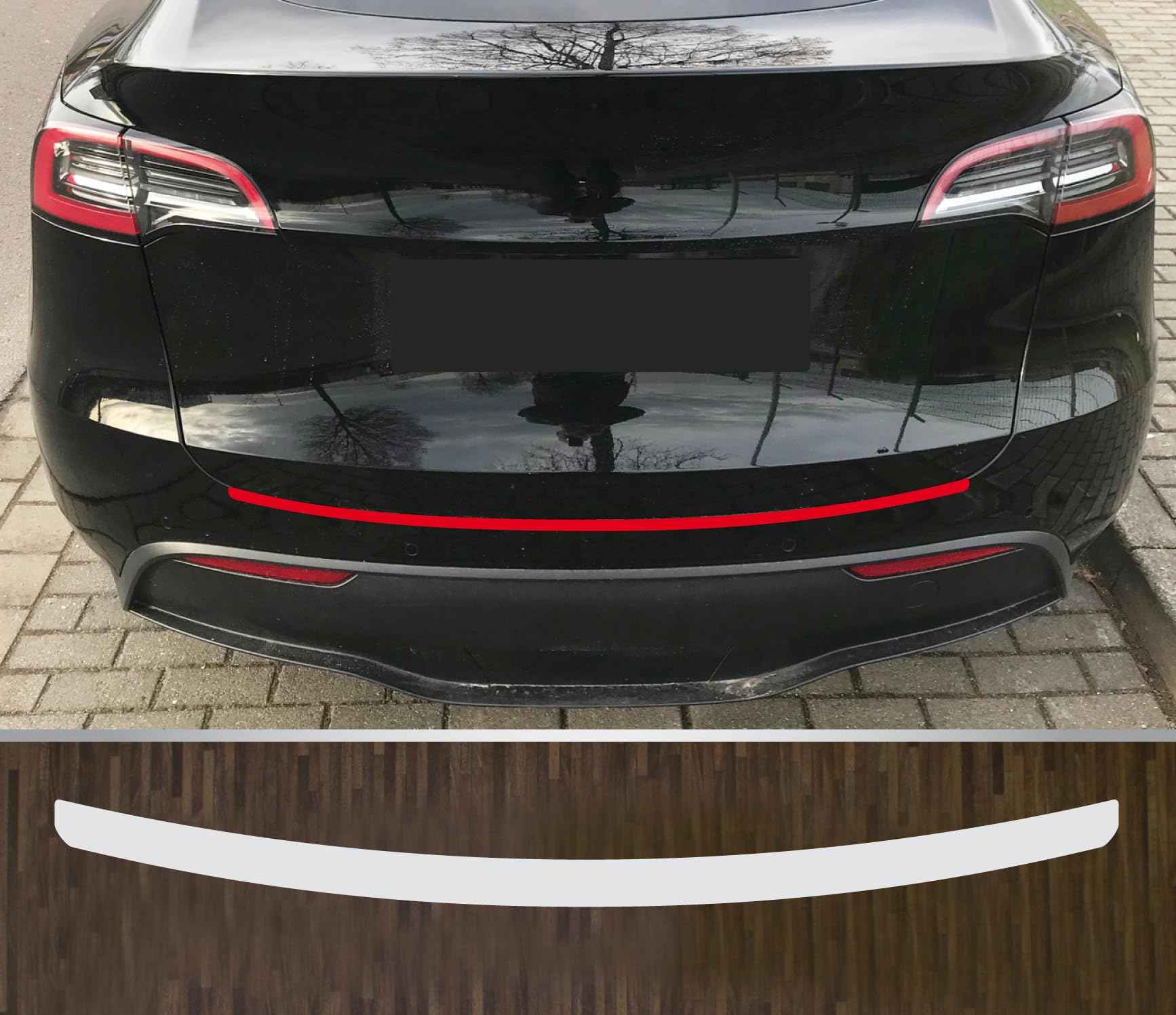 kompatibel mit Tesla Y ab 2020 Lackschutzfolie Ladekantenschutz transparent kompatibel mit Tesla Y ab 2020 Lackschutzfolie Ladekantenschutz transparent von Lackschutzfolien-Stolze