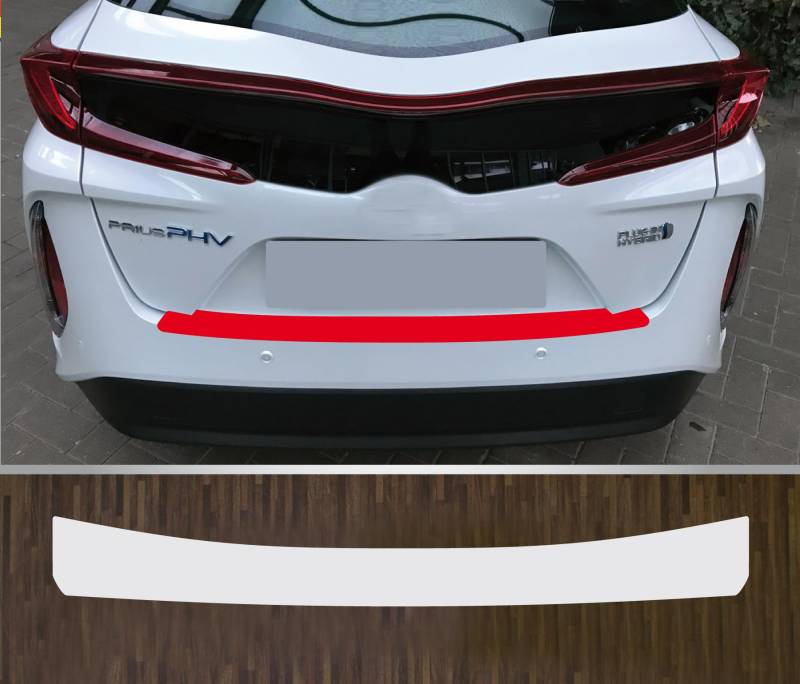 kompatibel mit Toyota Prius ab 2019 passgenaue Lackschutzfolie Ladekantenschutz transparent von Lackschutzfolien-Stolze